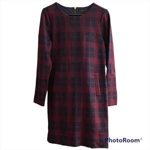 Marc by Marc Jacobs Dark Red Plaid Dress